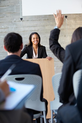 Woman at Conference